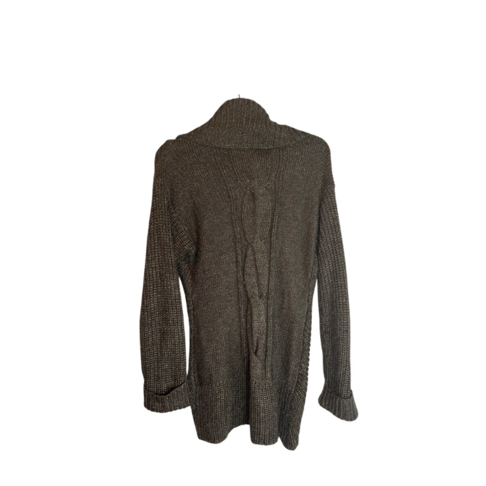 a.n.a L grey with silver sweater cardigan - Picture 2 of 3
